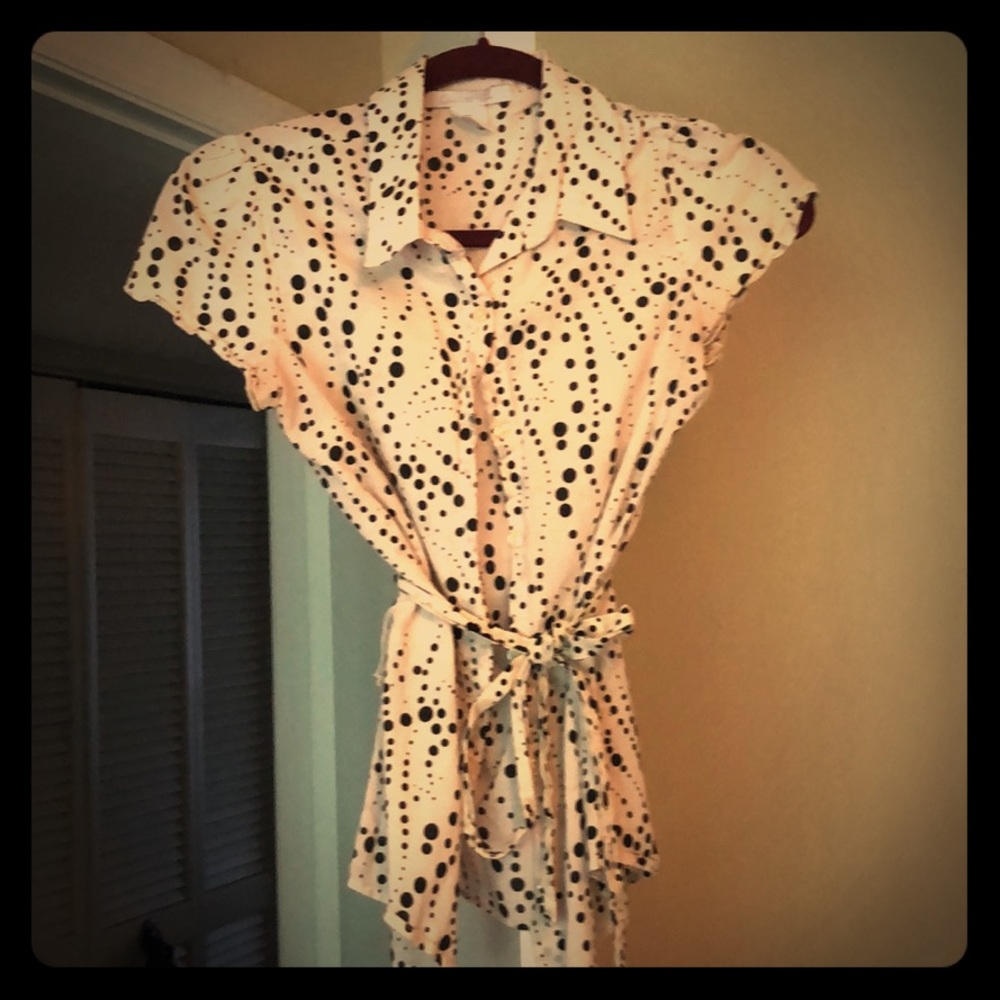 Charlotte Russe polka dot blouse